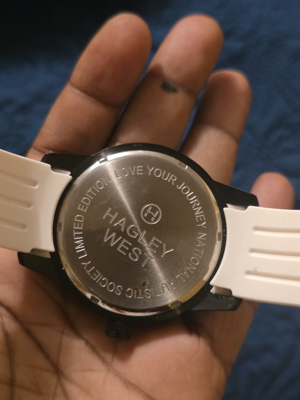 Hagley West Men’s White and Black Sport Watch